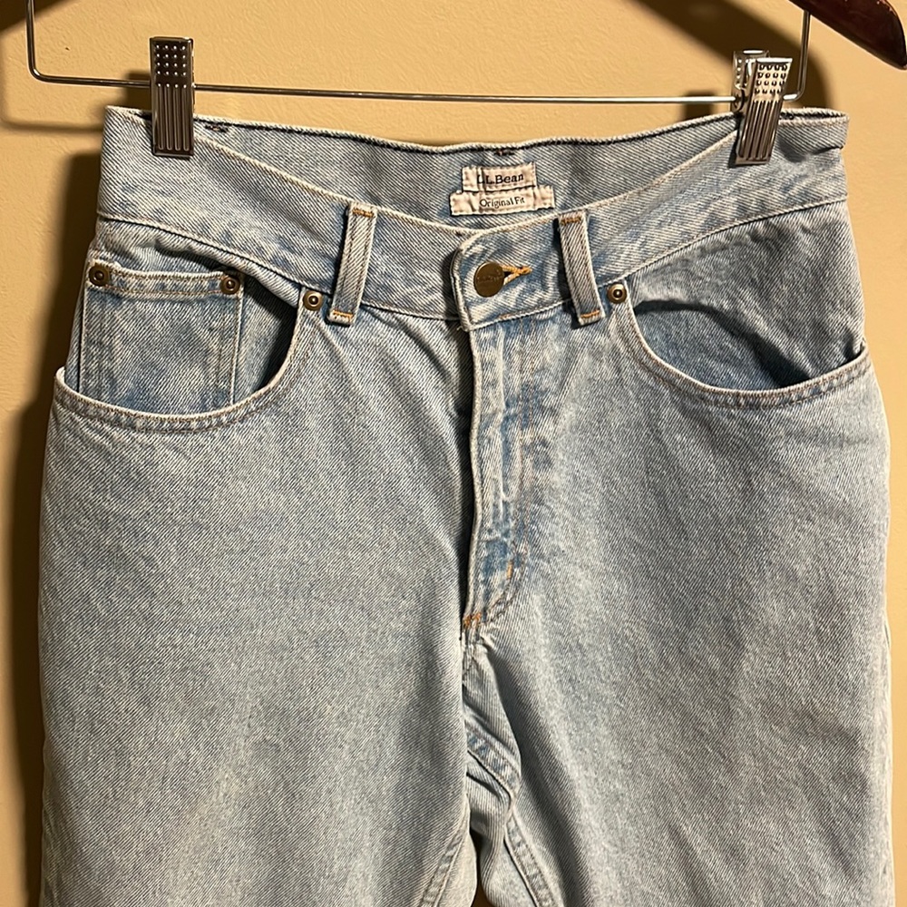 Light blue slim fit hi rise jeans